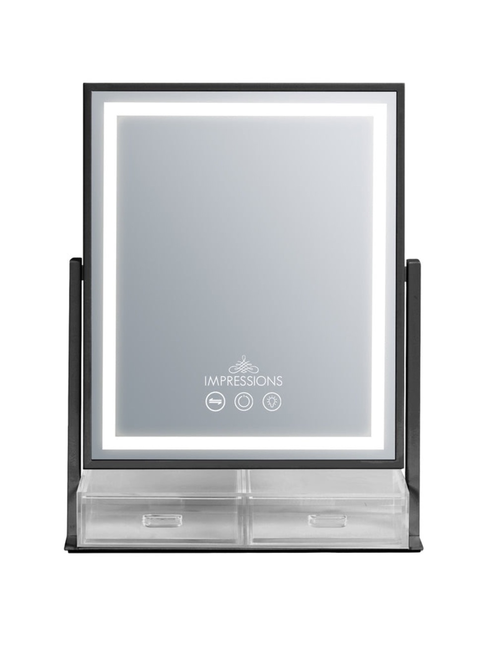 Impressions Lighted Vanity Mirror in Black